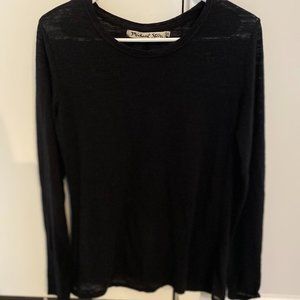 Sheer Black Long-Sleeve Shirt